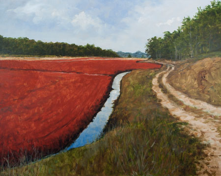 Struna Galleries of Brewster and Chatham, Cape Cod Paintings of New England and Cape Cod  - *Bog Escape